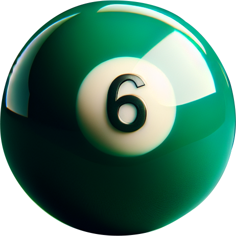 boule de billard numéro 6